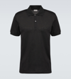Alexander Mcqueen Seal Logo-embroidered Polo Shirt In Black