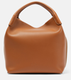Loro Piana Bale Leather Shoulder Bag In L0c2 Warm Tan Sun Gold