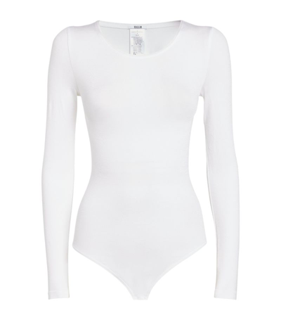Wolford Cotton-blend Berlin Bodysuit In White