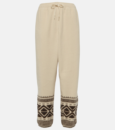 Polo Ralph Lauren Printed Jersey Sweatpants In White