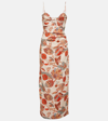 SIR NOEMI FLORAL LINEN MAXI DRESS