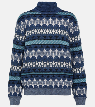 Loro Piana Cashmere Turtleneck Sweater In Multicoloured
