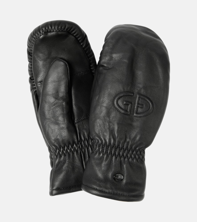 Goldbergh Hilja Leather Ski Mittens In Black