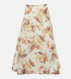 Zimmermann Jupe Midi À Motif In Multicoloured