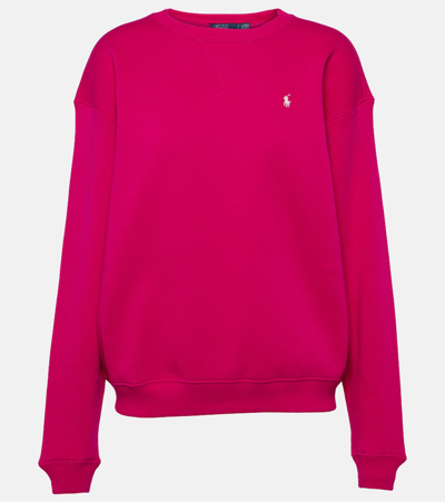 Polo Ralph Lauren Cotton-blend Sweatshirt In Pink