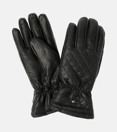 Goldbergh Nishi Leather Ski Gloves In Black