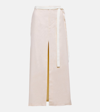 SIR DUNE MID-RISE LINEN-BLEND MAXI SKIRT