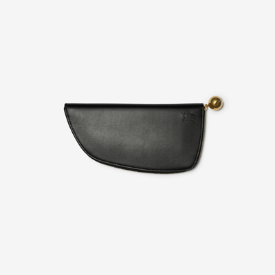 Burberry Large Shield Zip Wallet In Black