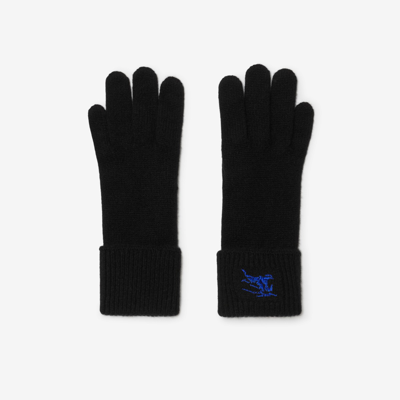 Burberry Cashmere Blend Gloves In Black
