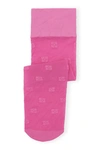 Ganni Butterfly Lace Tights In Pink