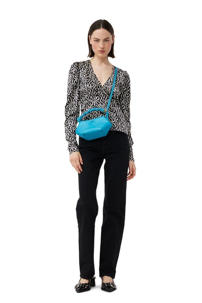 GANNI BLUE MINI GANNI BOU BAG