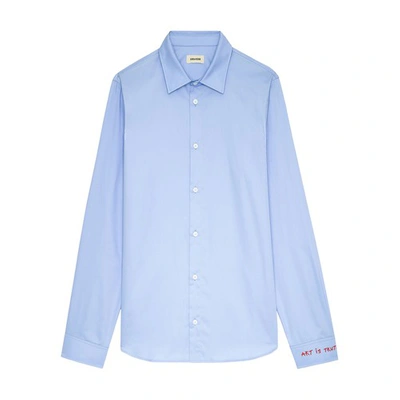 Zadig & Voltaire Sydney Cotton Shirt In Ciel