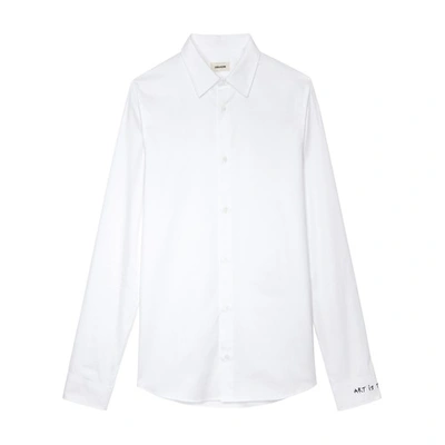 Zadig & Voltaire Sydney Embroidered Shirt In White