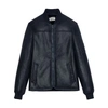 Zadig & Voltaire Leo Shearling Used Leather Jacket In Encre