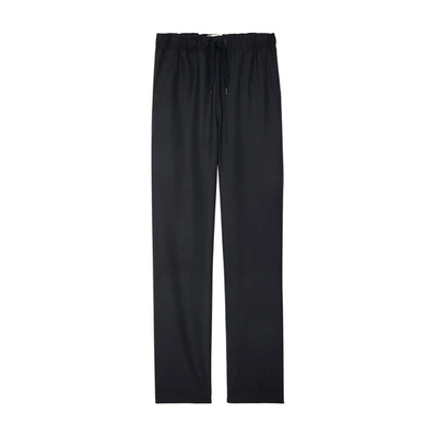 Zadig & Voltaire Logo-patch Straight-leg Trousers In Black