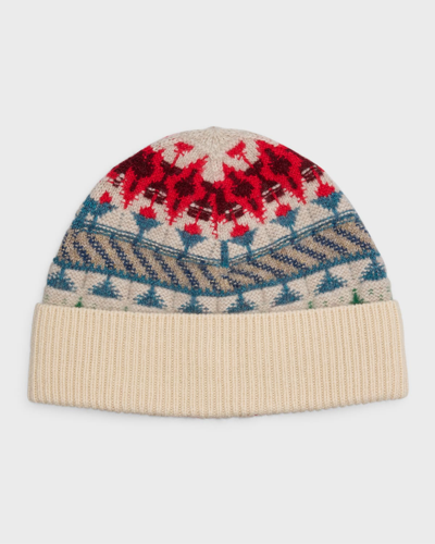 Loro Piana Noel Cashmere Beanie In Multicoloured