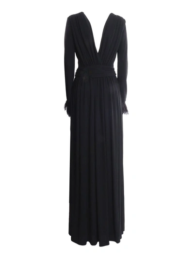 Alberta Ferretti Long Dress In Black