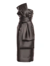 Alberta Ferretti Midi Dress In Black