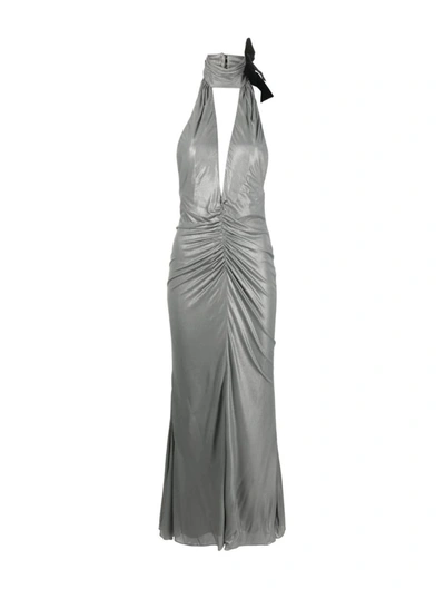 Alessandra Rich Evening Dresses In Grey