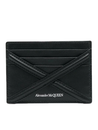 Alexander Mcqueen Card Holder In Black