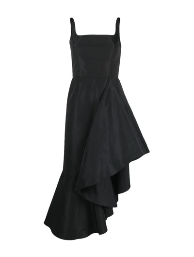 Alexander Mcqueen Day Dress Sustainable Polyfaille In Black