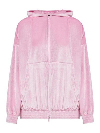 Balenciaga Hoodies Sweatshirt In Pink & Purple