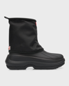 Kenzo X Hunter Men's Fleece-lined Lace-up Snow Boots With Removable Gaiter In Black