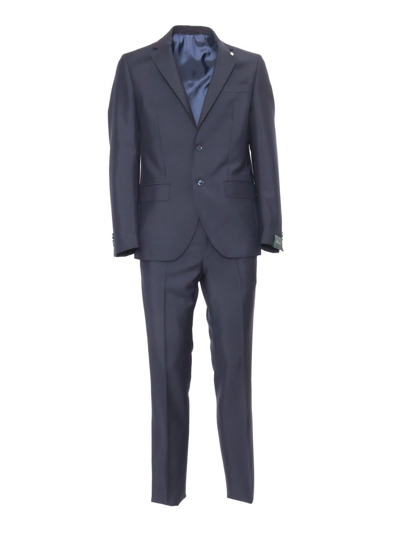 Brando-lubiam Single-breasted Suit In Blue