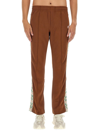 Casablanca Logo-patch Straight Track Pants In Brown