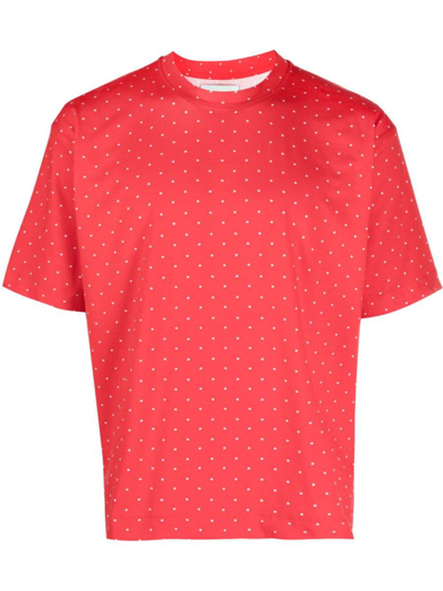 Chloè Nardin Star-print Cotton T-shirt In Red