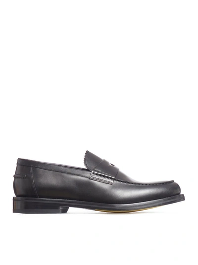 Doucal's Penny Loafers In Black