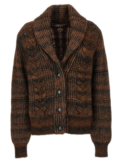 Fortela Lexi Cardigan In Brown