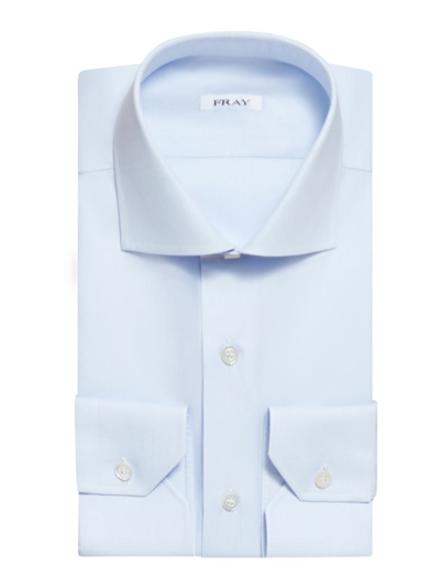 Fray Cotton Shirt In Blue