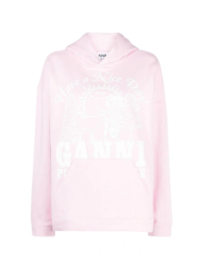 Ganni Sweatshirt  Damen Farbe Pink