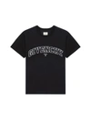 Givenchy Logo-embroidered Cotton T-shirt In Black
