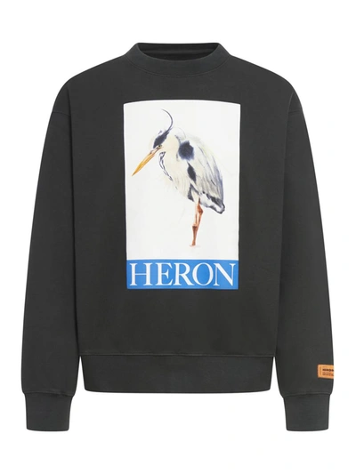 Heron Preston Sweatshirt With Print In Black