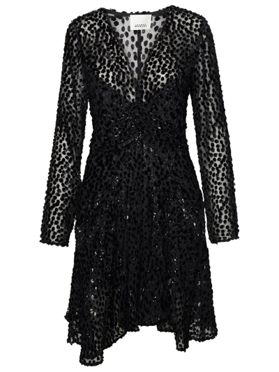 ISABEL MARANT ISABEL MARANT 'USMARA' BLACK SILK BLEND DRESS