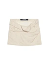 Jacquemus La Mini Jupe Bahia In Nude & Neutrals