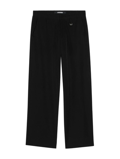 Jacquemus Piccinni Wool-twill Pants In Black