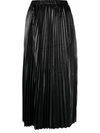 Junya Watanabe Pleated Layered Cropped Trousers In Black
