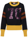 KENZO KENZO 'KENZO PARTY' BLACK WOOL BLEND SWEATER