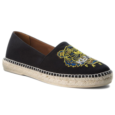 Kenzo Moccasin Shoes In Black