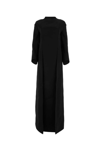 Khaite Clete Crepe Maxi Dress In Black