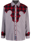 Maison Margiela Multi Color Pendleton Insert Shirt With In Beige
