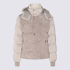 Moorer Jake-uro Sude Puffer Jacket In Pearl
