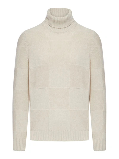 Nome Turtle Neck Jumper In Nude & Neutrals