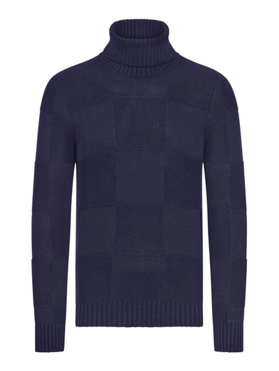 Nome Turtle Neck Sweater In Blue