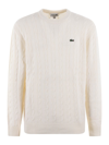 LACOSTE LACOSTE  SWEATERS IVORY