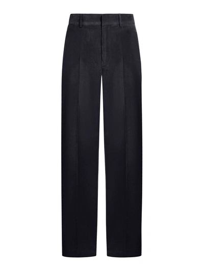 Palm Angels Regular & Straight Leg Trousers In Blue