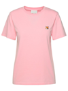 Maison Kitsuné Fox Patch T-shirt In Pink